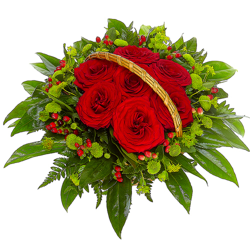 Корзина с цветами "№7"