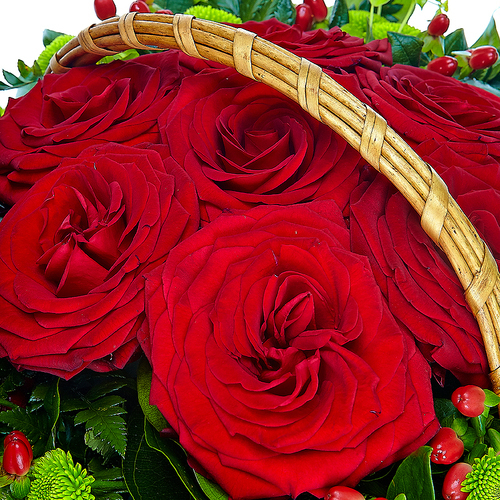Корзина с цветами "№7"