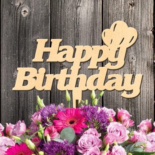 Топпер "Happy Birthday"