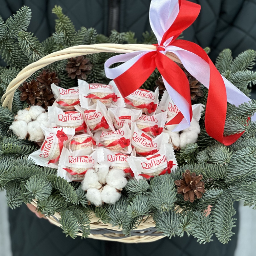 Подарочная корзина с Raffaello
